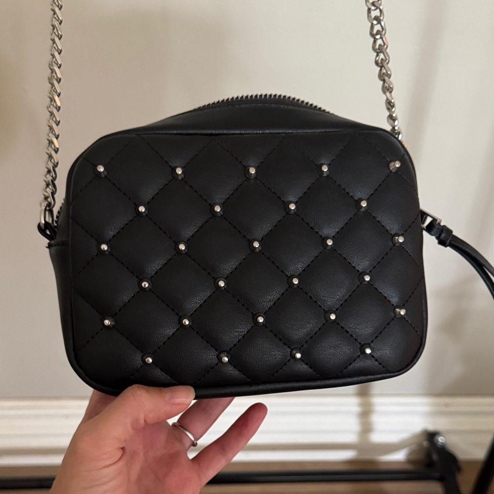 Rebecca Minkoff Black Quilted Crossbody Bag - Picture 2 of 5